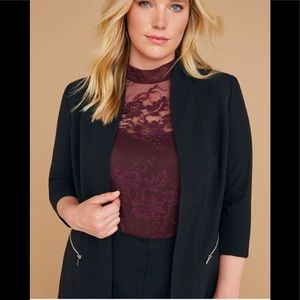 Tailored zip pockets Jacket/ Blazer